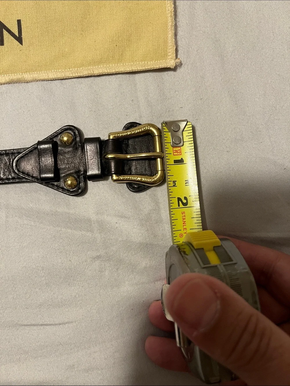 Louis Vuitton Black Leather Bracelet